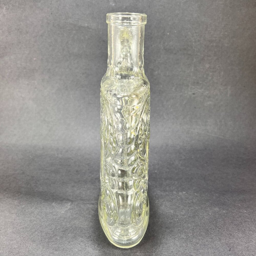 Vtg Old Forester KY Whiskey Bottle Decanter Kimble Glass Co Embossed Swirls 50s - Picture 2 of 16